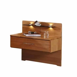 Nachtkonsolen Set Apolios mit Glasablage beleuchtet (2er Set)^Wohnen Hot