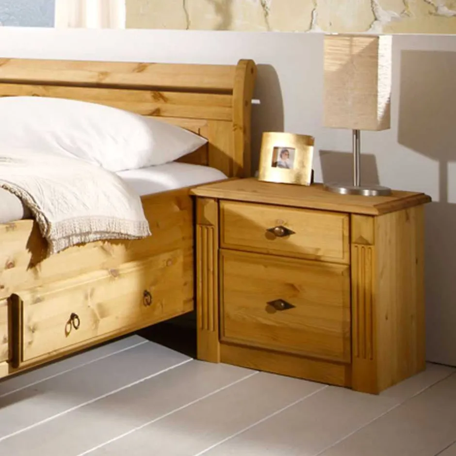 Wohnen Nachtschrank Corabia im Landhausstil