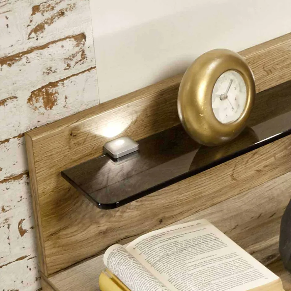 Wohnen Nachtschrank Set Neriman in Creme und Eichefarben (2er Set)