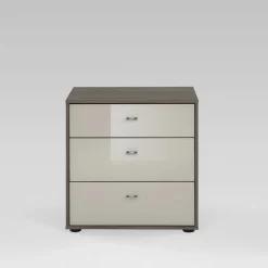 Wohnen Nachttisch Kommode Cartesna in Creme