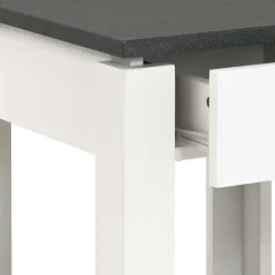 Nachttisch Kommode Mercadeo in Weiß Grau^Wohnen