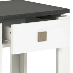 Nachttisch Kommode Mercadeo in Weiß Grau^Wohnen