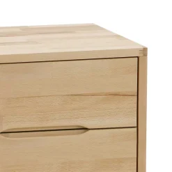 Nachttisch mit zwei Schubladen Devenia Kernbuche massiv^Wohnen Discount