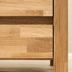 Nachttischkommode Nadalia aus Wildeiche massiv geölt^Wohnen