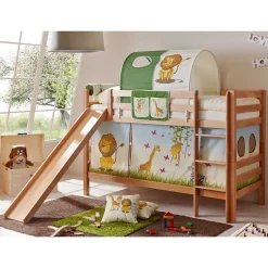 Naturfarbenes Abenteuer Etagenbett Afrika - Perlina^Wohnen New