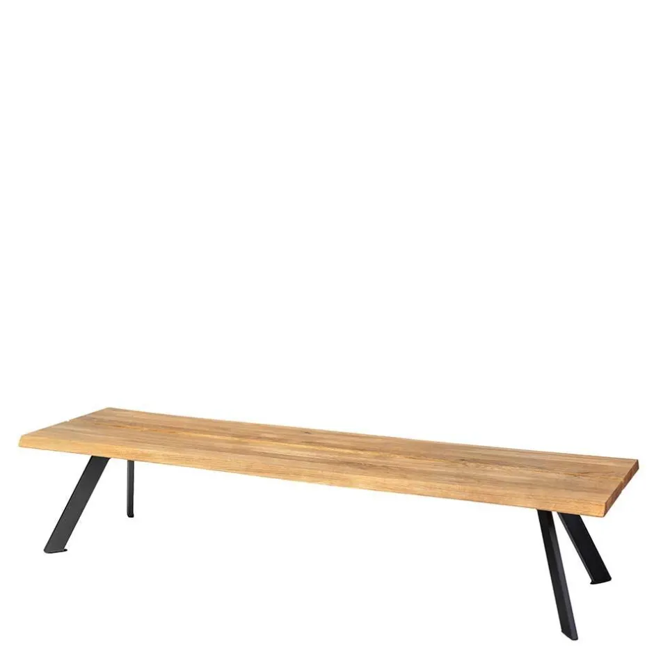 Wohnen Naturkanten Essbank aus Wildeiche - Piton