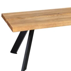 Wohnen Naturkanten Essbank aus Wildeiche - Piton