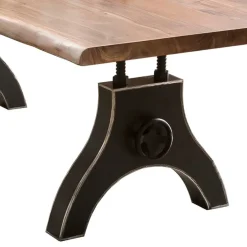 Naturkanten Esstisch mit Industrial Gestell - Belego^Wohnen Online