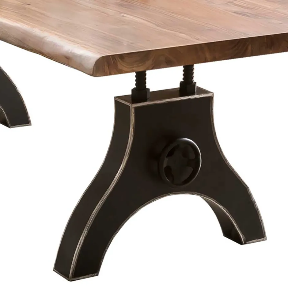 Naturkanten Esstisch mit Industrial Gestell - Belego^Wohnen Online