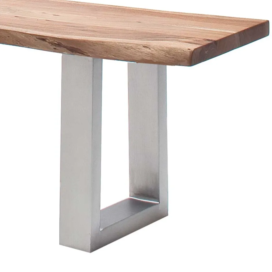 Naturkanten Esstisch-Bank in Akazie Natur - Fixum^Wohnen Clearance