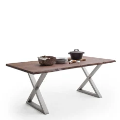 Naturkanten Esszimmertisch in Walnuss - Adison^Wohnen