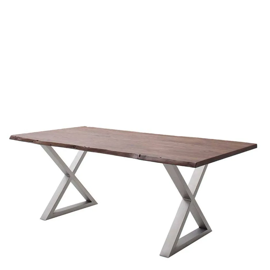 Naturkanten Esszimmertisch in Walnuss - Adison^Wohnen