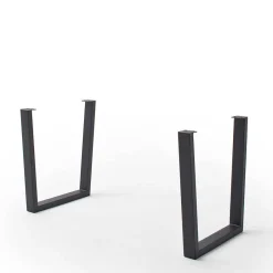 Naturkanten-Esstisch mit Trapezgestell - Violettan^Wohnen Best