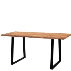 Naturkanten-Tisch mit Trapezbeinen - Captain^Wohnen