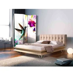 Kinder Wohnen Naturmotiv Paravent Kolibri & Fuchsie - Joosu