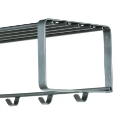 Nickelfarbene Hängegarderobe aus Stahl - Mazurra^Wohnen Sale