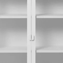 Wohnen Niedrige Vitrine aus Stahl in Weiß - Sancrez