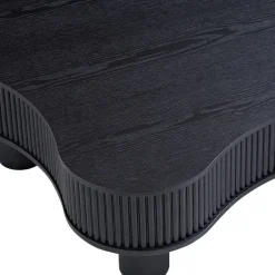 Niedriger Design-Couchtisch in Schwarz - Hiloria^Wohnen Clearance
