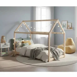 Niedriges Haus Kinderbett in 90x200 - Durango^Wohnen Best