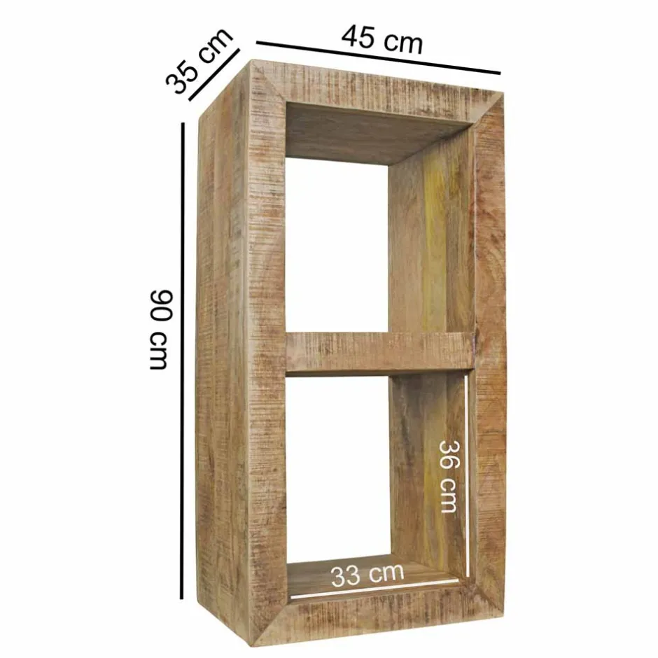 Niedriges Standregal Recers im Landhausstil rustikal^Wohnen New