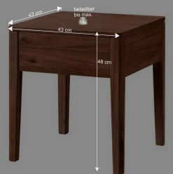 Nussbaum Holzbett für zwei Personen - Lerchona^Wohnen Clearance