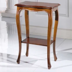 Nussbaumfarbener Beistelltisch Luvretto im Design Italienisch^Wohnen