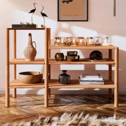 Offenes Holzregal aus Wildbuche massiv - Indrya^Wohnen Sale