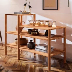 Offenes Holzregal aus Wildbuche massiv - Indrya^Wohnen Sale