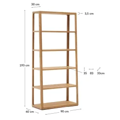 Offenes Regal mit fünf Fächern - Mercana^Wohnen Outlet