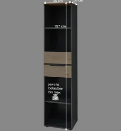 Wohnen Office Regale Set - Kuetra (dreiteilig)