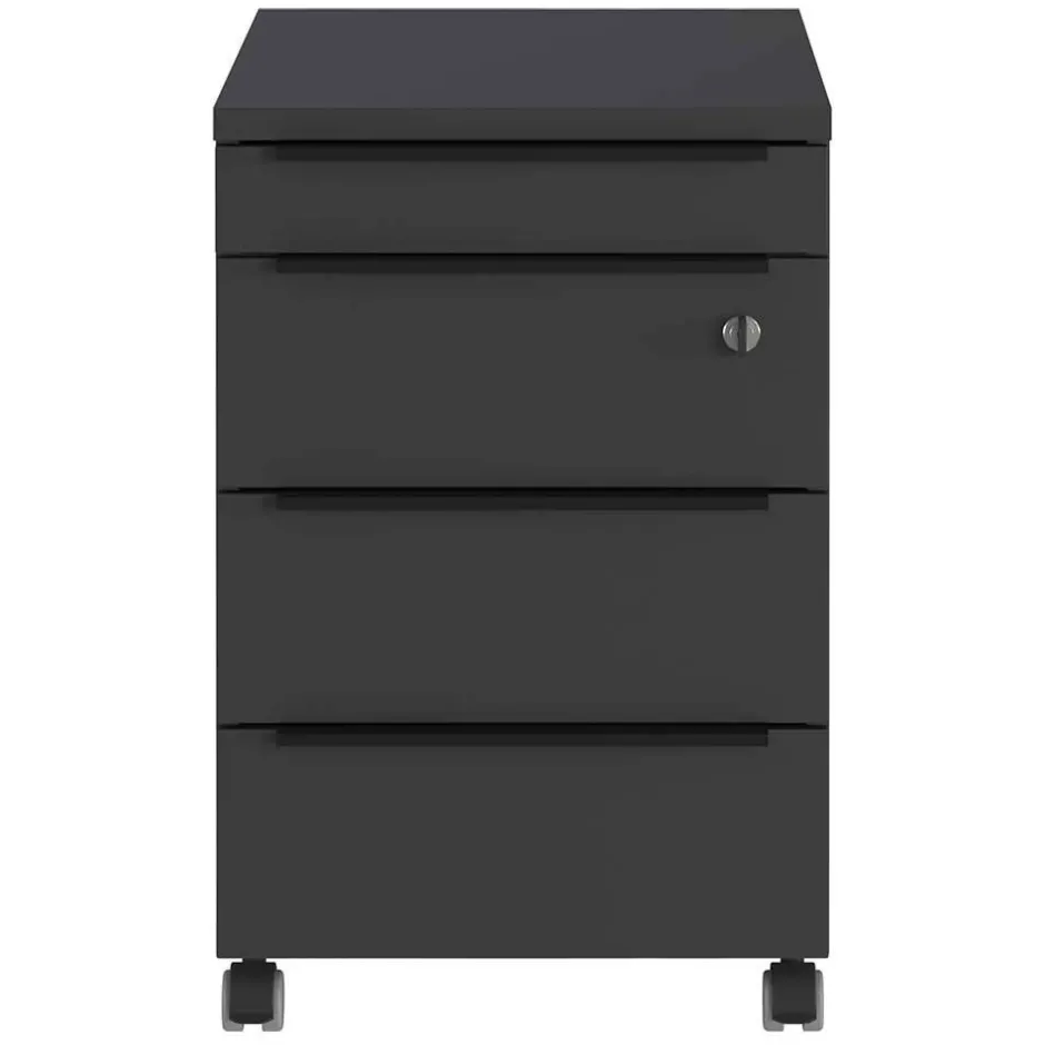 Office Rollcontainer in Dunkelgrau - Tila^Wohnen Hot