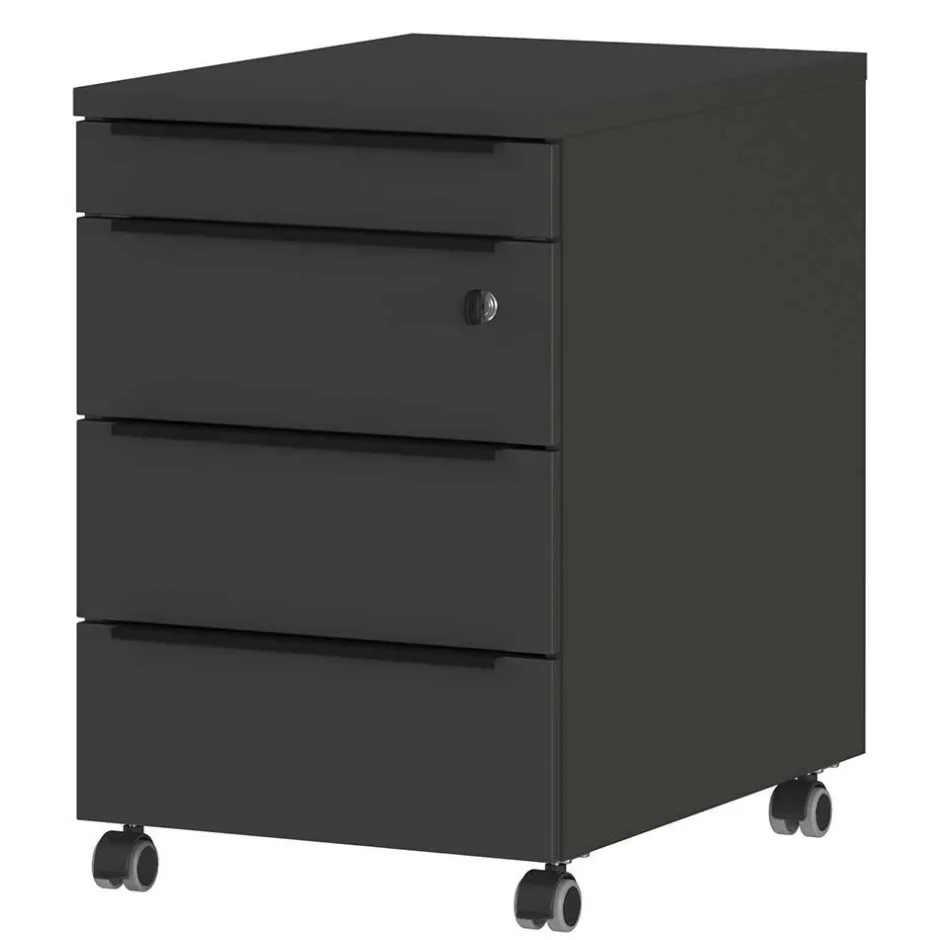 Office Rollcontainer in Dunkelgrau - Tila^Wohnen Hot