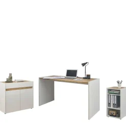Office Schreibtisch & Regal & Kommode - Nonessia (dreiteilig)^Wohnen Outlet