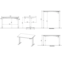 Wohnen Office Set mit Schreibtisch - Oventa (zweiteilig)
