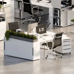 Wohnen Office Tische & Schrank in Weiß - Sparkle (dreiteilig)