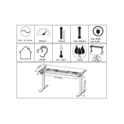 Wohnen Office Tische & Schrank in Weiß - Sparkle (dreiteilig)