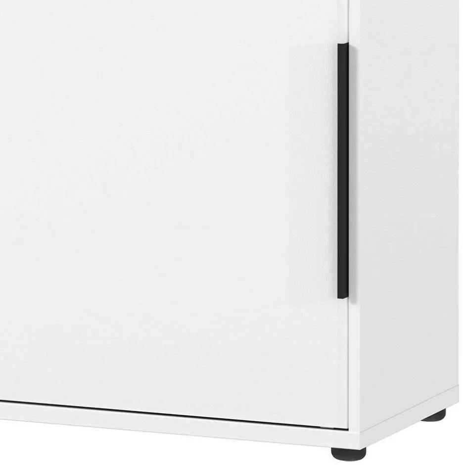 Wohnen Office Tische & Schrank in Weiß - Sparkle (dreiteilig)