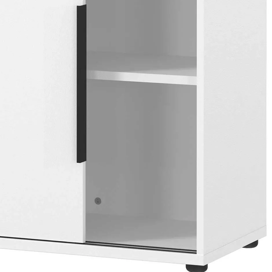 Wohnen Office Tische & Schrank in Weiß - Sparkle (dreiteilig)