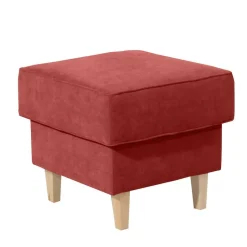 Wohnen Ohrenbackensessel aus Velours in Terracotta - Zadella