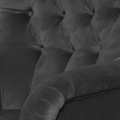 Wohnen Ohrenbackensessel in Anthrazit Samtvelours - Camcupa