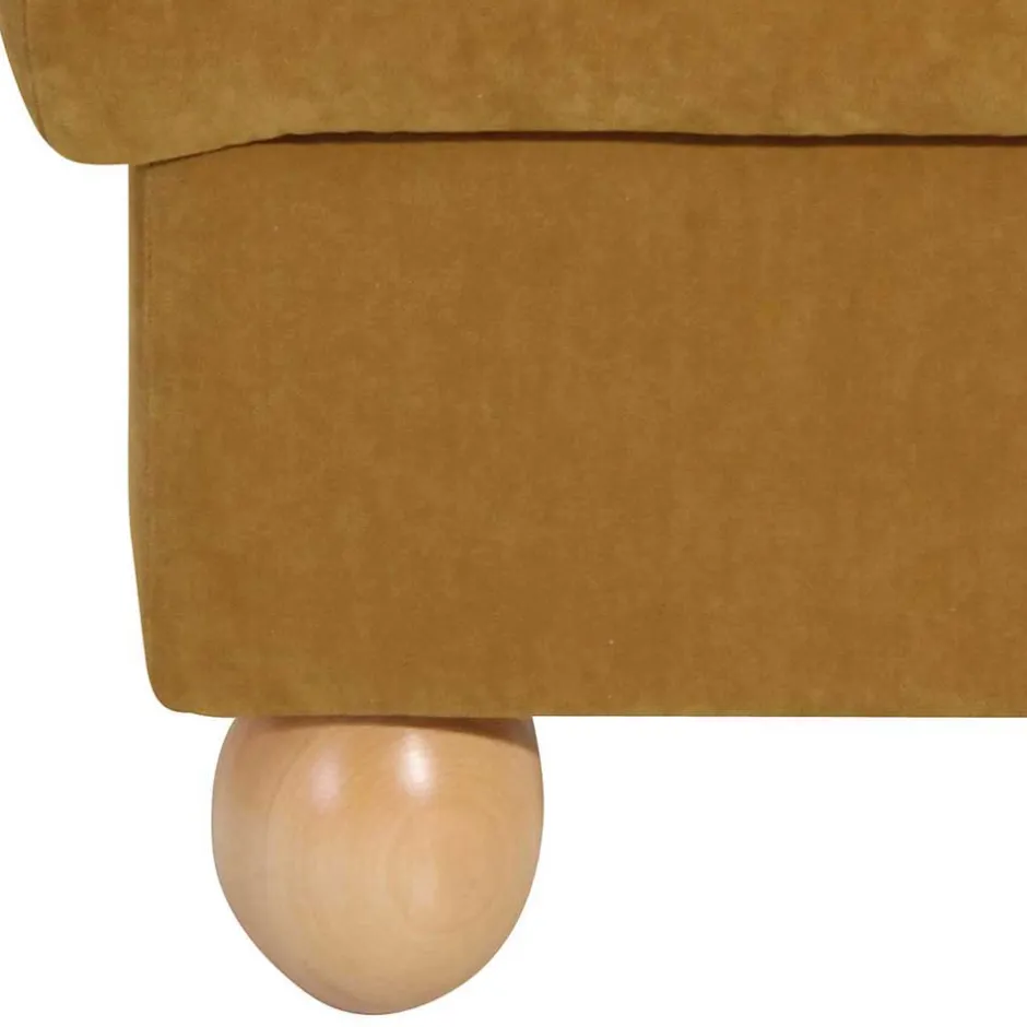 Ohrenbackensessel in Gelb Velours - Acigne^Wohnen Sale