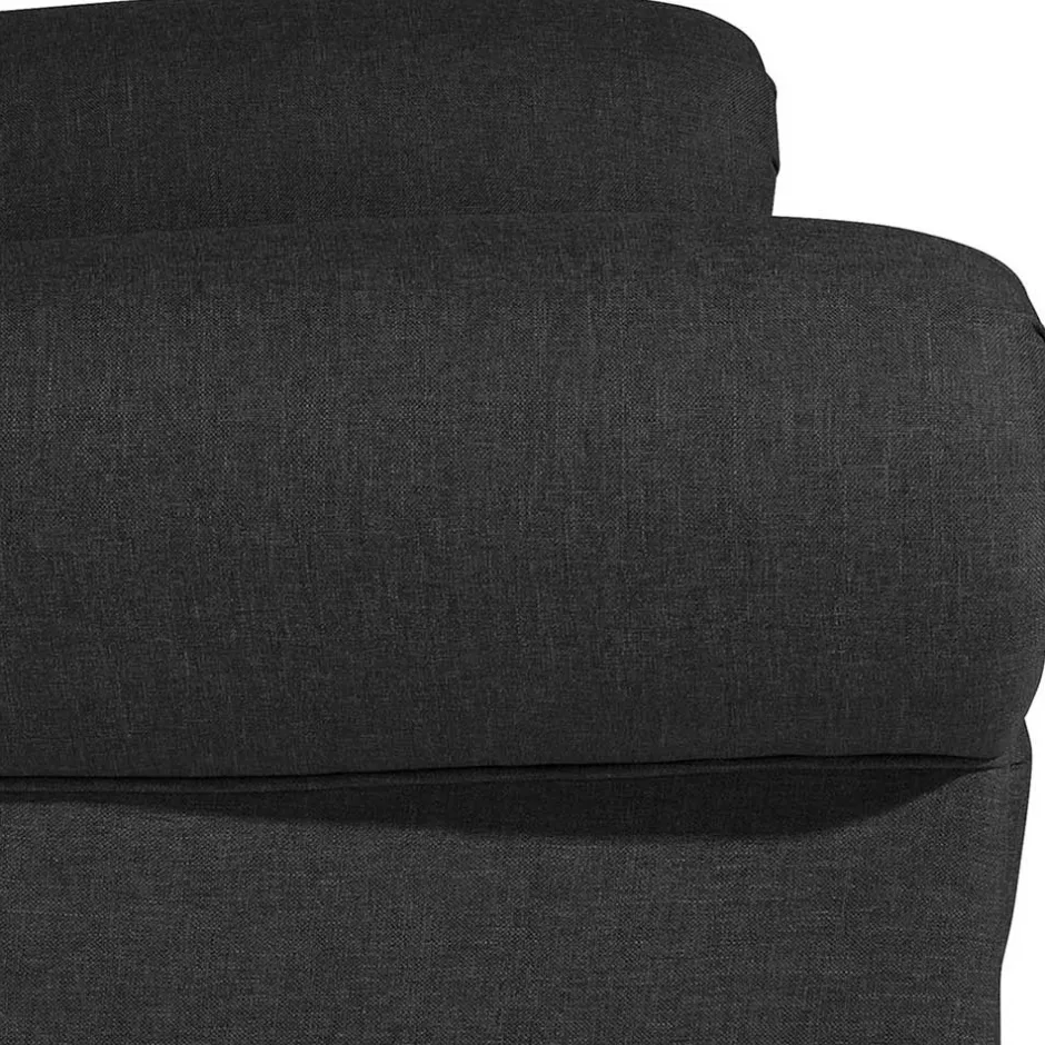 Wohnen Ohrenbackensessel mit Federkern in Schwarz - Jon