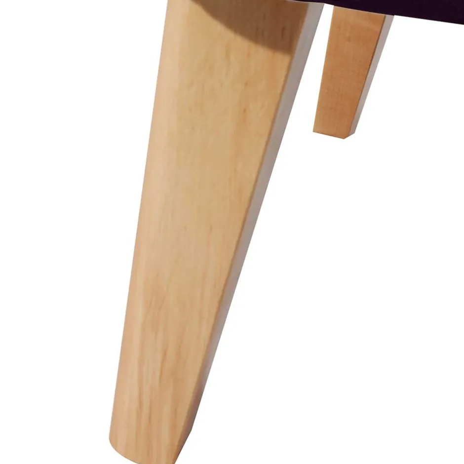 Wohnen Ohrensessel in Dunkellila Samtvelours - Nordico