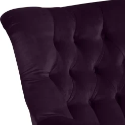 Wohnen Ohrensessel in Dunkellila Samtvelours - Nordico