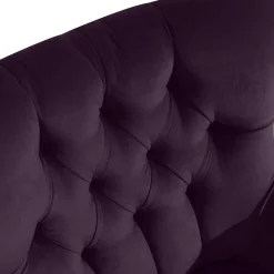 Wohnen Ohrensessel in Dunkellila Samtvelours - Nordico