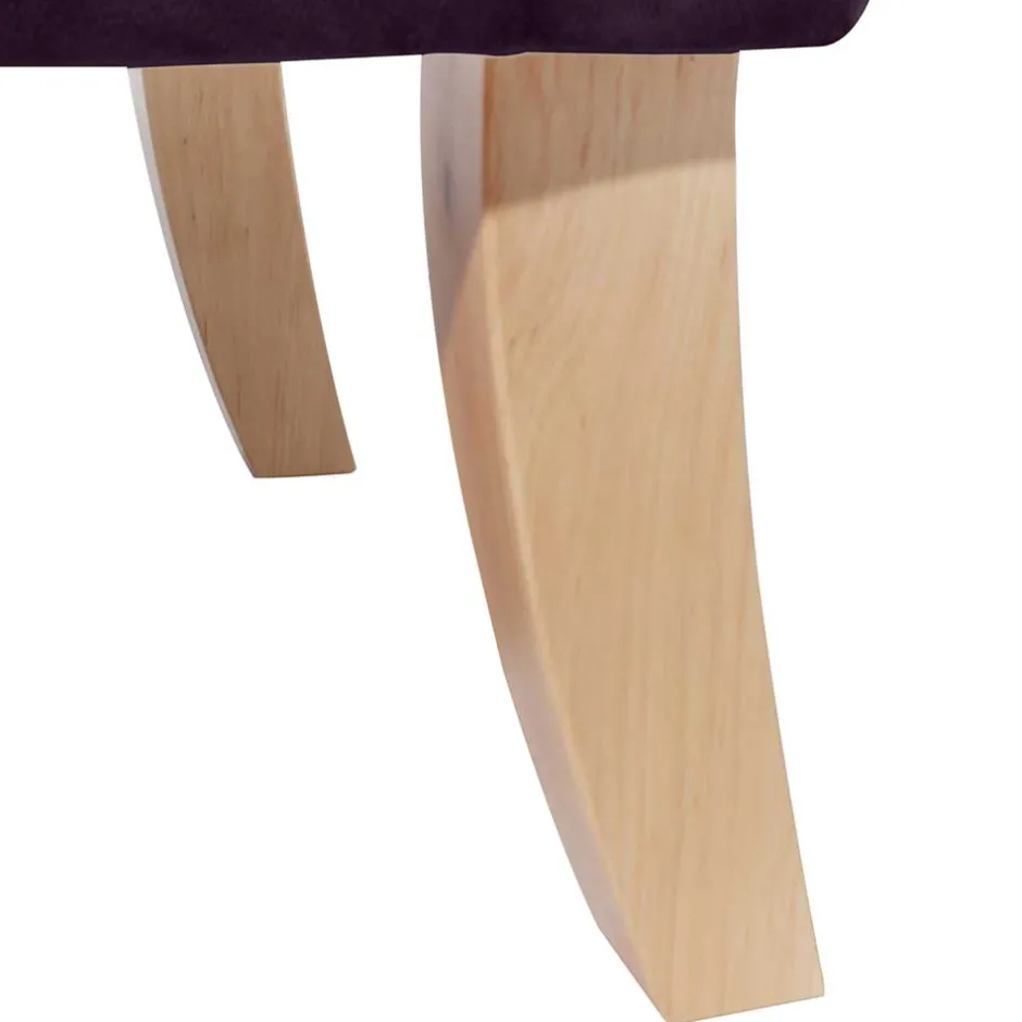 Wohnen Ohrensessel in Dunkellila Samtvelours - Nordico