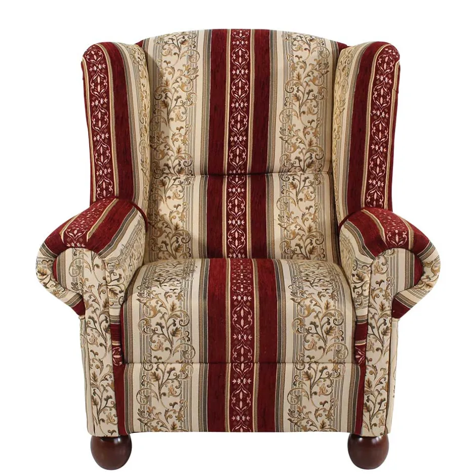 Wohnen Ohrensessel mit Streifen und Ornamenten - Basento