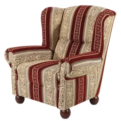 Wohnen Ohrensessel mit Streifen und Ornamenten - Basento