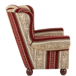 Wohnen Ohrensessel mit Streifen und Ornamenten - Basento