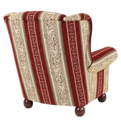 Wohnen Ohrensessel mit Streifen und Ornamenten - Basento